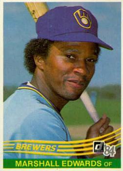 #490 Marshall Edwards - Milwaukee Brewers - 1984 Donruss Baseball