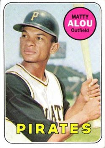 #490 Matty Alou - Pittsburgh Pirates - 1969 Topps Baseball