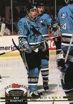 #490 Ray Whitney - San Jose Sharks - 1992-93 Stadium Club Hockey