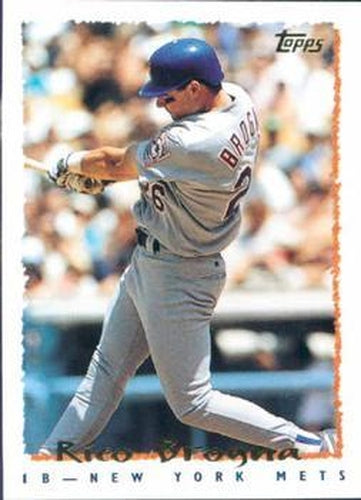 #490 Rico Brogna - New York Mets - 1995 Topps Baseball