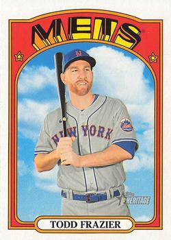 #490 Todd Frazier - New York Mets - 2021 Topps Heritage Baseball