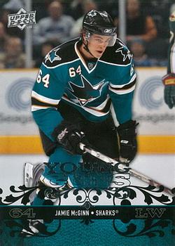 #490 Jamie McGinn - San Jose Sharks - 2008-09 Upper Deck Hockey