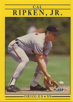 #490 Cal Ripken Jr. - Baltimore Orioles - 1991 Fleer Baseball