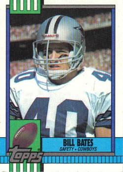 #490 Bill Bates - Dallas Cowboys - 1990 Topps Football