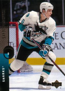#490 Sandis Ozolinsh - San Jose Sharks - 1994-95 Upper Deck Hockey