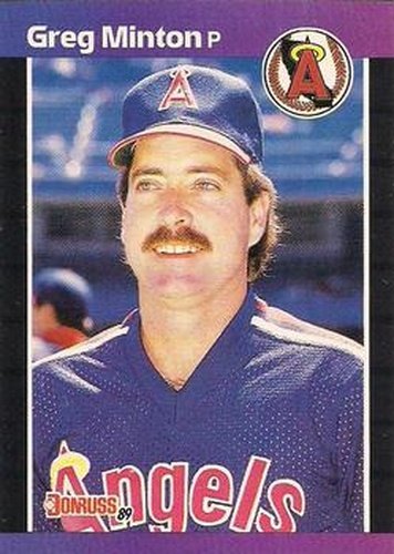 #490 Greg Minton - California Angels - 1989 Donruss Baseball