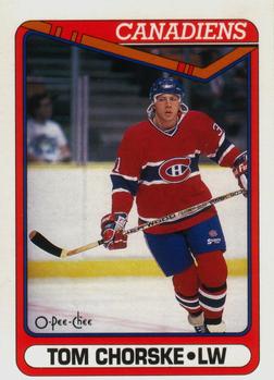 #490 Tom Chorske - Montreal Canadiens - 1990-91 O-Pee-Chee Hockey