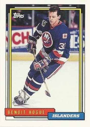 #103 Benoit Hogue - New York Islanders - 1992-93 Topps Hockey