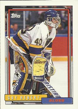 #112 Guy Hebert - St. Louis Blues - 1992-93 Topps Hockey