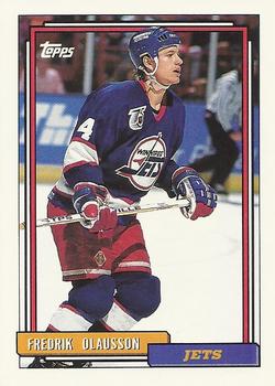#120 Fredrik Olausson - Winnipeg Jets - 1992-93 Topps Hockey
