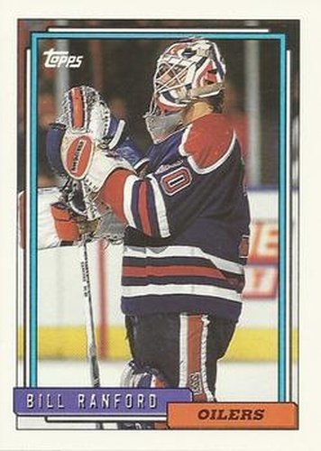 #126 Bill Ranford - Edmonton Oilers - 1992-93 Topps Hockey