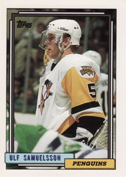 #127 Ulf Samuelsson - Pittsburgh Penguins - 1992-93 Topps Hockey