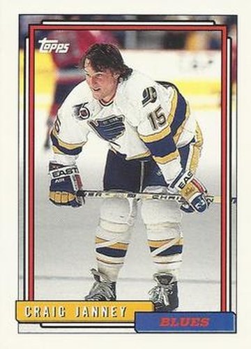 #134 Craig Janney - St. Louis Blues - 1992-93 Topps Hockey