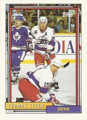 #141 Thomas Steen - Winnipeg Jets - 1992-93 Topps Hockey