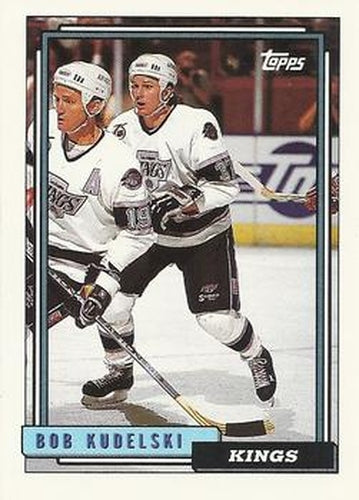#145 Bob Kudelski - Los Angeles Kings - 1992-93 Topps Hockey