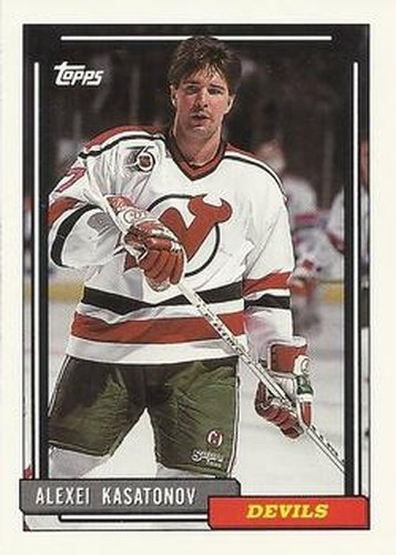 #152 Alexei Kasatonov - New Jersey Devils - 1992-93 Topps Hockey