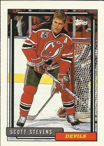 #156 Scott Stevens - New Jersey Devils - 1992-93 Topps Hockey