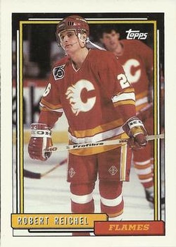 #157 Robert Reichel - Calgary Flames - 1992-93 Topps Hockey