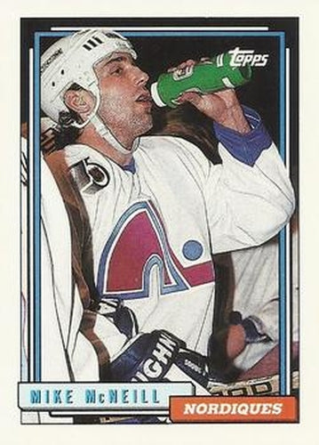 #166 Mike McNeill - Quebec Nordiques - 1992-93 Topps Hockey