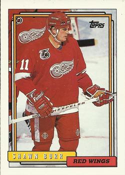 #178 Shawn Burr - Detroit Red Wings - 1992-93 Topps Hockey