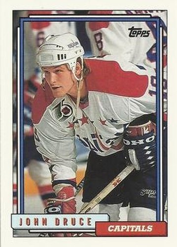 #188 John Druce - Washington Capitals - 1992-93 Topps Hockey