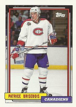 #189 Patrice Brisebois - Montreal Canadiens - 1992-93 Topps Hockey