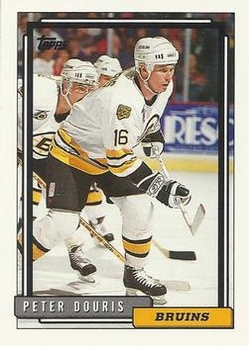 #190 Peter Douris - Boston Bruins - 1992-93 Topps Hockey