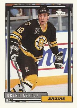 #191 Brent Ashton - Boston Bruins - 1992-93 Topps Hockey