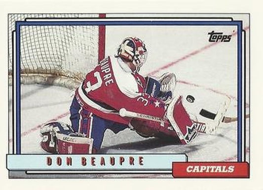 #195 Don Beaupre - Washington Capitals - 1992-93 Topps Hockey