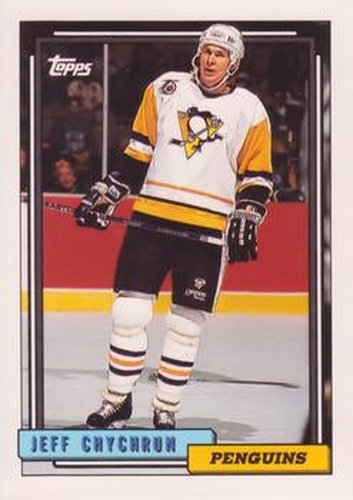 #196 Jeff Chychrun - Pittsburgh Penguins - 1992-93 Topps Hockey