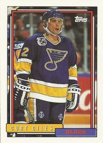 #202 Curt Giles - St. Louis Blues - 1992-93 Topps Hockey