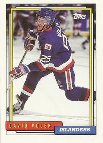 #204 David Volek - New York Islanders - 1992-93 Topps Hockey
