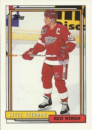 #207 Steve Yzerman - Detroit Red Wings - 1992-93 Topps Hockey