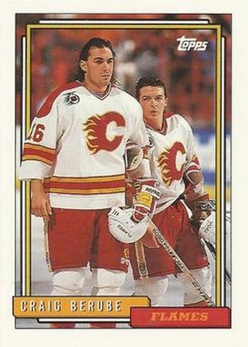 #208 Craig Berube - Calgary Flames - 1992-93 Topps Hockey