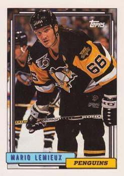 #212 Mario Lemieux - Pittsburgh Penguins - 1992-93 Topps Hockey