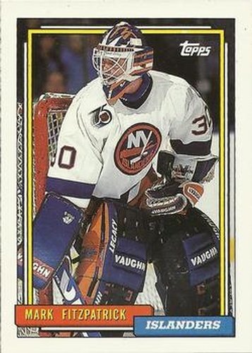 #216 Mark Fitzpatrick - New York Islanders - 1992-93 Topps Hockey