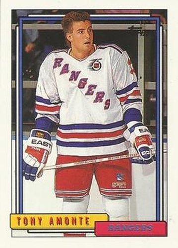 #229 Tony Amonte - New York Rangers - 1992-93 Topps Hockey
