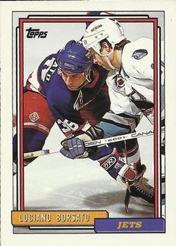 #239 Luciano Borsato - Winnipeg Jets - 1992-93 Topps Hockey