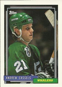 #23 Andrew Cassels - Hartford Whalers - 1992-93 Topps Hockey