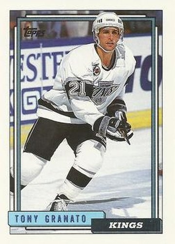 #242 Tony Granato - Los Angeles Kings - 1992-93 Topps Hockey