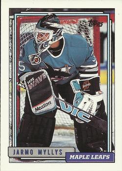 #251 Jarmo Myllys - Toronto Maple Leafs - 1992-93 Topps Hockey