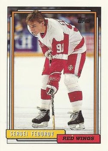 #252 Sergei Fedorov - Detroit Red Wings - 1992-93 Topps Hockey