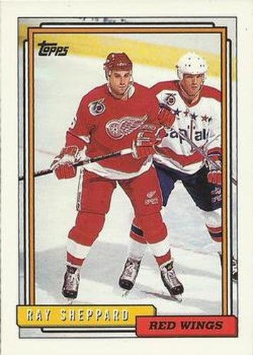 #257 Ray Sheppard - Detroit Red Wings - 1992-93 Topps Hockey