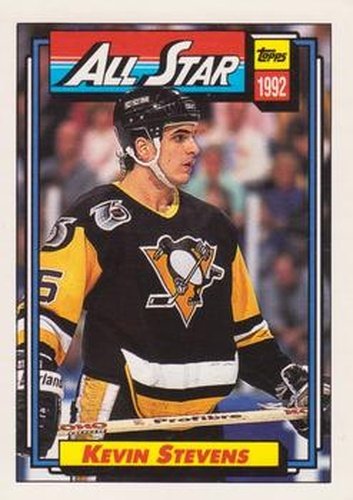 #259 Kevin Stevens - Pittsburgh Penguins - 1992-93 Topps Hockey