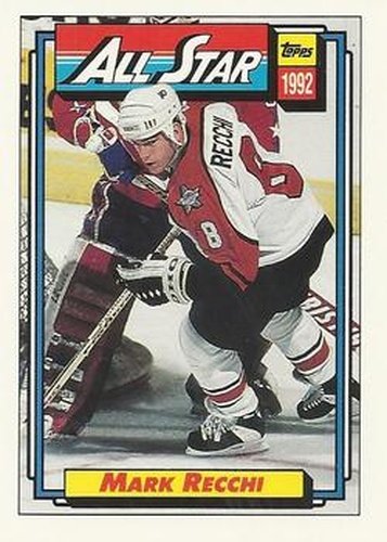#267 Mark Recchi - Philadelphia Flyers - 1992-93 Topps Hockey
