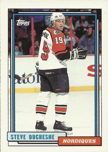 #271 Steve Duchesne - Quebec Nordiques - 1992-93 Topps Hockey
