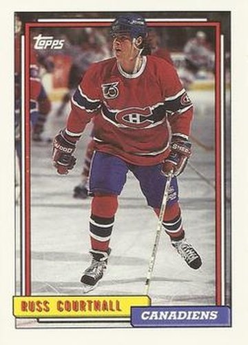 #276 Russ Courtnall - Montreal Canadiens - 1992-93 Topps Hockey