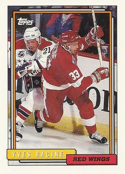 #277 Yves Racine - Detroit Red Wings - 1992-93 Topps Hockey