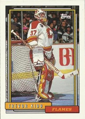 #280 Trevor Kidd - Calgary Flames - 1992-93 Topps Hockey