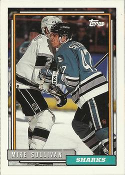 #282 Mike Sullivan - San Jose Sharks - 1992-93 Topps Hockey
